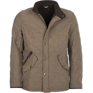 Barbour Men's Bowden Quilted Jacket Size Medium in Light Olive